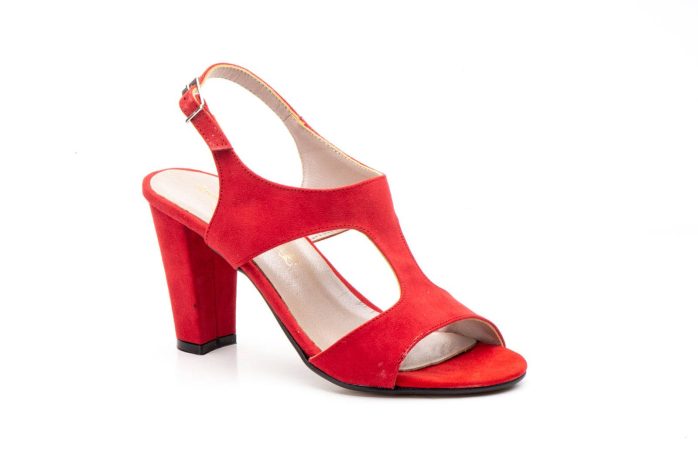 Zapatos Mujer Suede Rojo