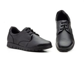 Zapatos Hombre Piel Negro Cordones