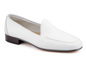 Zapatos Hombre Piel Blanco Suela de Cuero Julio Iglesias